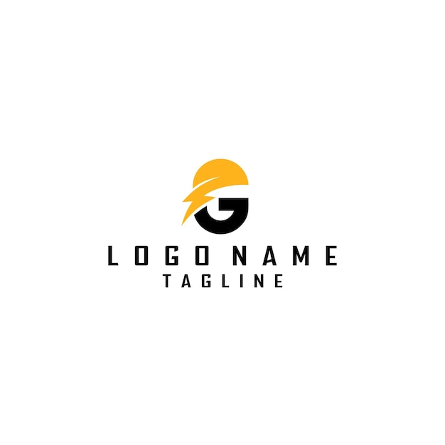 letter g and bolt logo