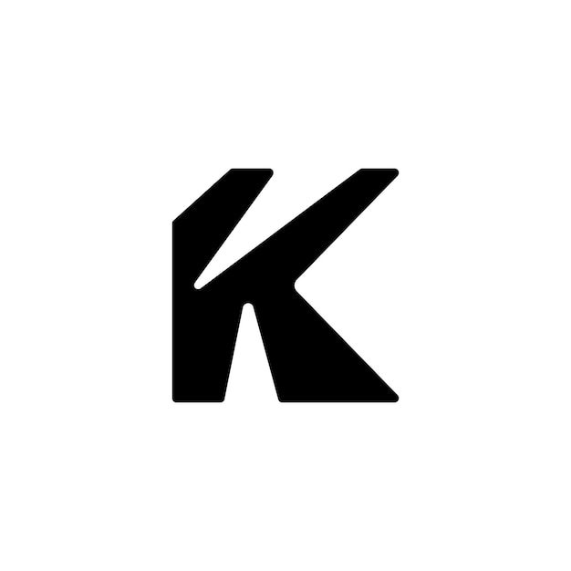 Letter K logo icon vector symbol simple