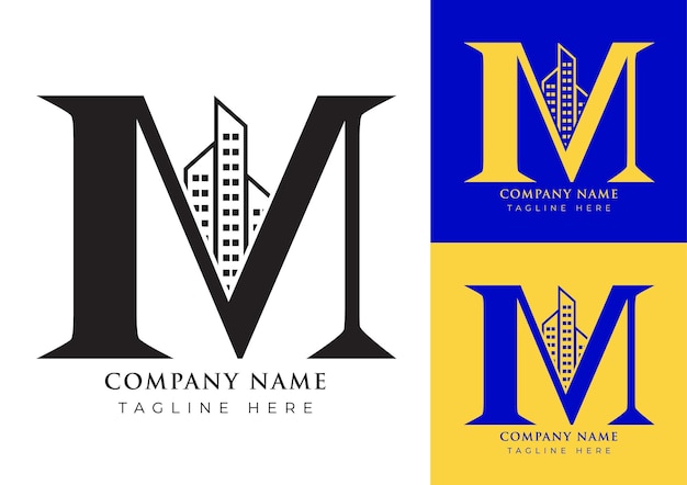 Letter M Business logo design