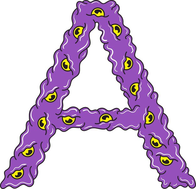 LETTER A SPOOKY HORROR DOODLE Vector (Letter A Spooky Horror Doodle Vector) es una carta de terror espeluznante que fue escrita por un hombre llamado Doodle.