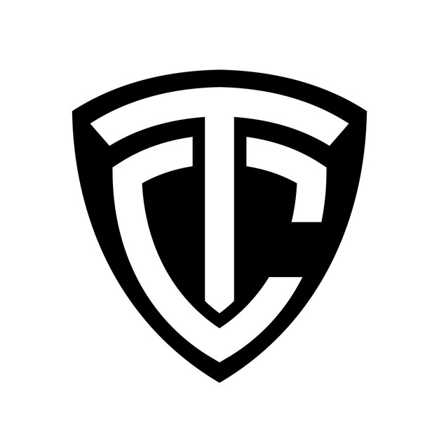 LETTER TC logotipo del escudo