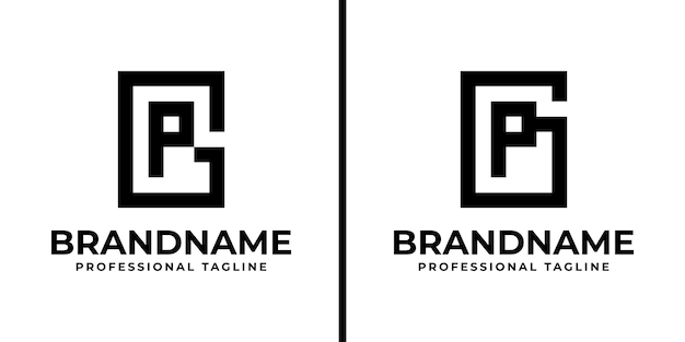 Letters GP Monogram Logo suitable for any business with PG or GP initials