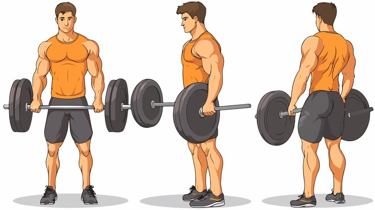 Vector el levantamiento de pesas para un estilo de vida activo