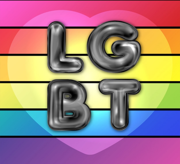 Vector lgbt el banner del arcoiris