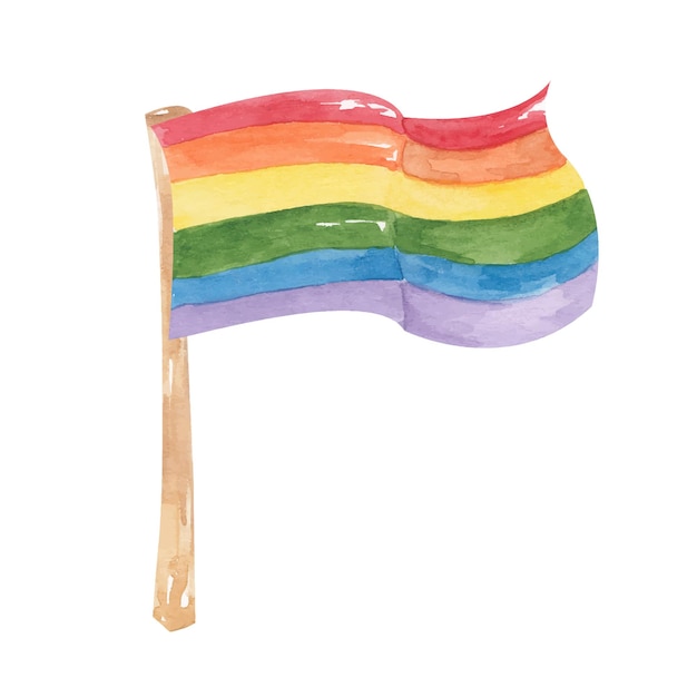 Lgbt flag banner lgbtq poster lesbiana gay bisexual etc símbolo acuarela papel tapiz patrón lov