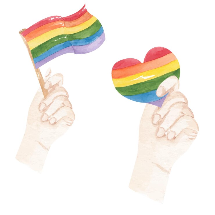 LGBT flag banner LGBTQ poster lesbiana gay bisexual etc símbolo acuarela papel tapiz patrón lov