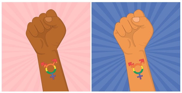 LGBT Ilustración plana del icono de vector LGBT para web