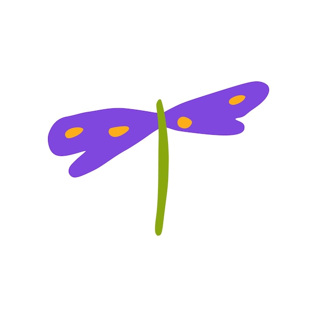 Libélula en estilo doodle