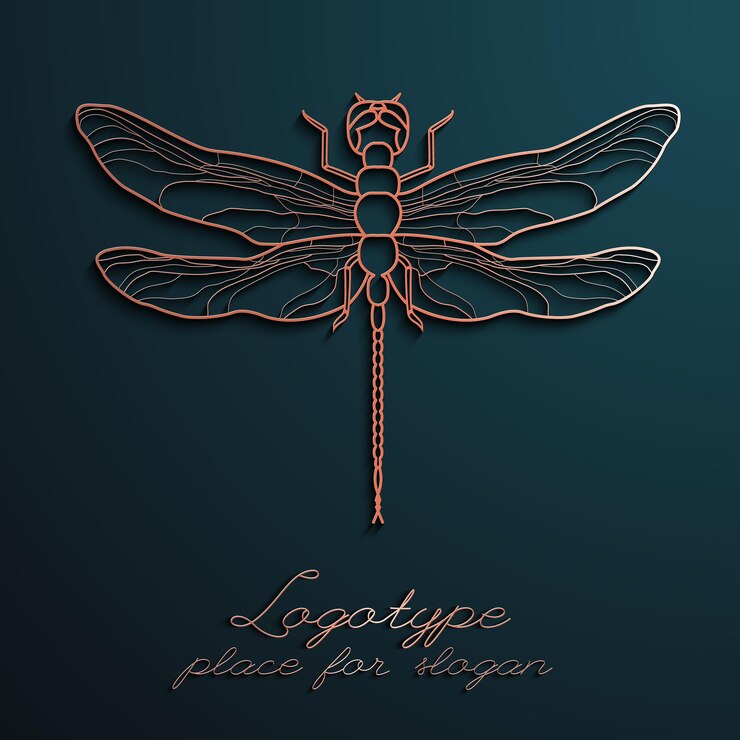 Vector libélula logo diseño vector ilustración eps diseñador creativo logos