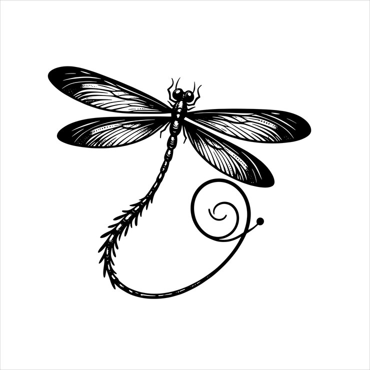Vector la libélula svg