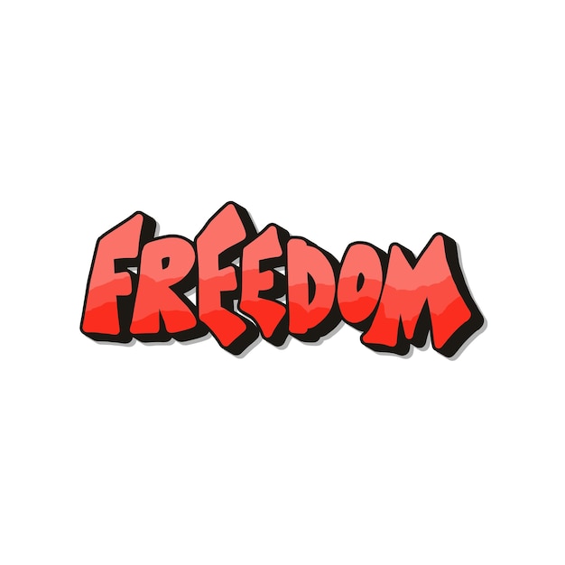 Libertad de cotización Concepto vectorial palabra de diseño