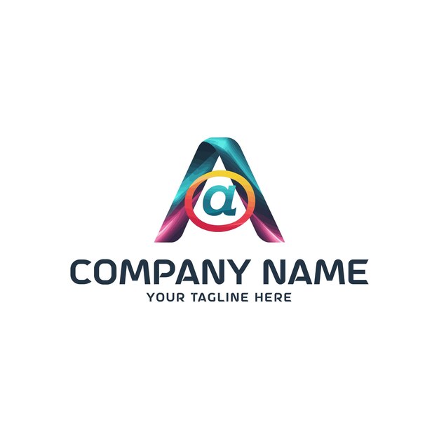 Libre letra vectorial 3d una plantilla de diseño de logotipo | Vector ...