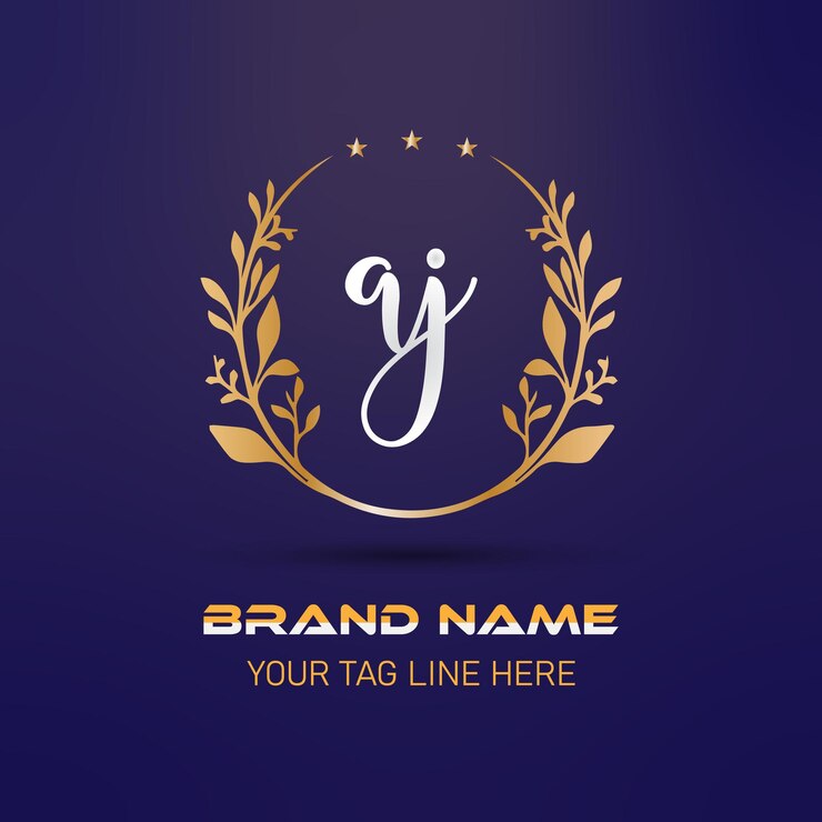 Libre letra vectorial aj gran paquete de logotipo diseño creativo diseño de logotipos modernos para su negocio