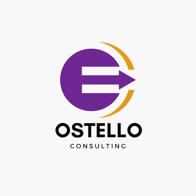 Libre vector moderno y sencillo logotipo de consultoría de negocios