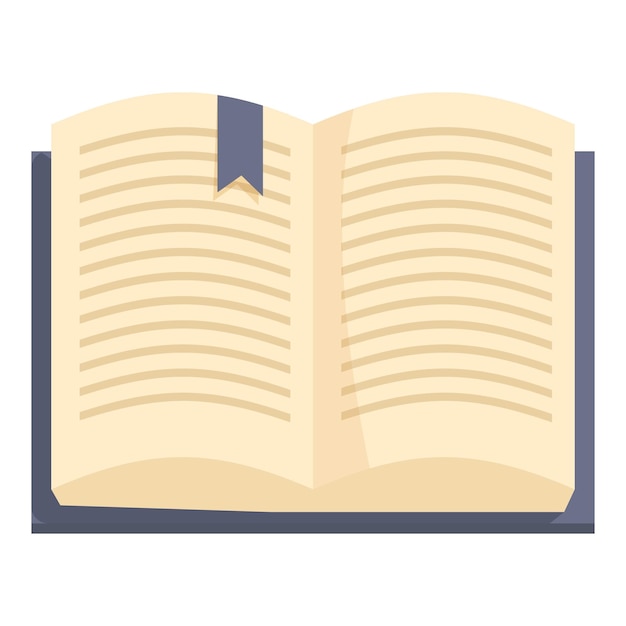 Libro abierto con portada azul y marcador