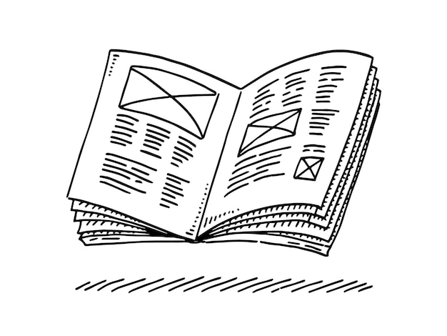 un libro abierto con un sobre que dice correo en él