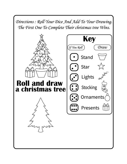 Vector libro de actividades navideñas