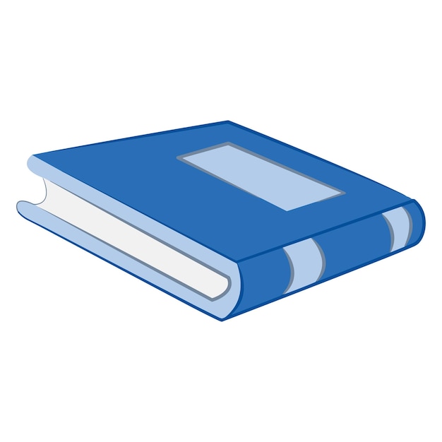 Un libro aislado sobre un fondo blanco