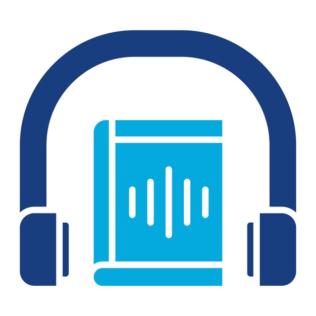 El libro de audio Duotone Ilustración