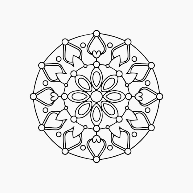 libro de colorear arte floral de mandala
