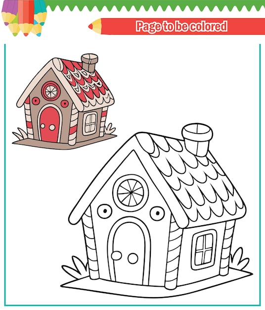 Libro de colorear para la casa de los niños
