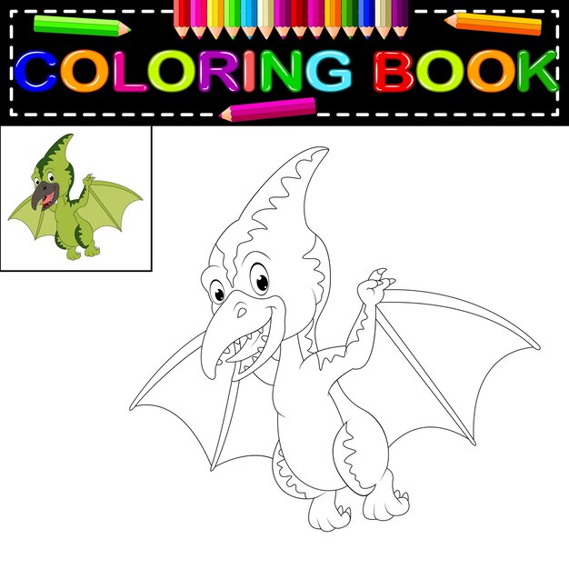 Libro de colorear dinosaurio