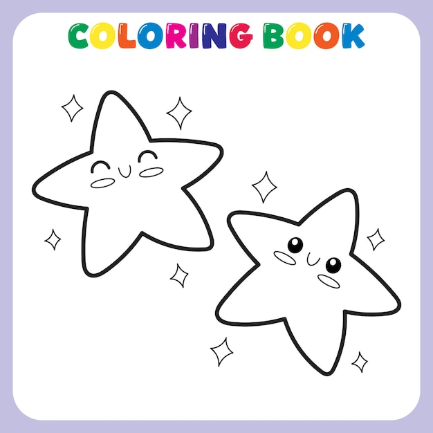 libro de colorear estrellas para niños