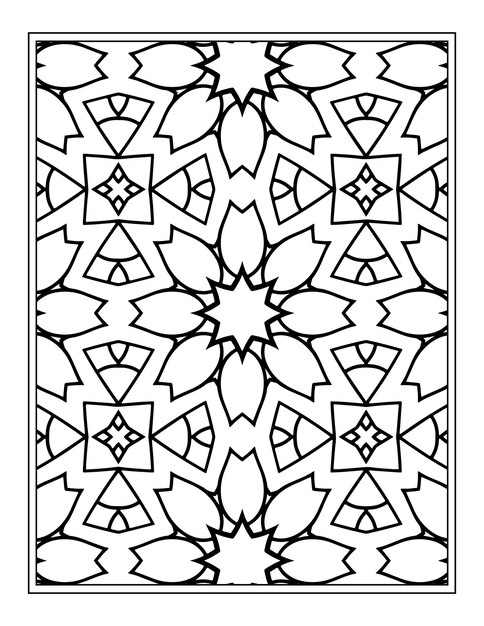 Libro de colorear floral para adultos mandala de flores página para colorear