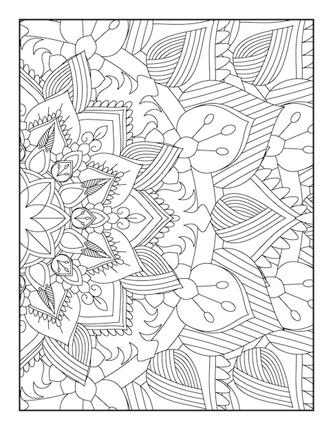 Libro para colorear floral Libro para colorear floral Libro para colorear floral para adultos Páginas para colorear Libros