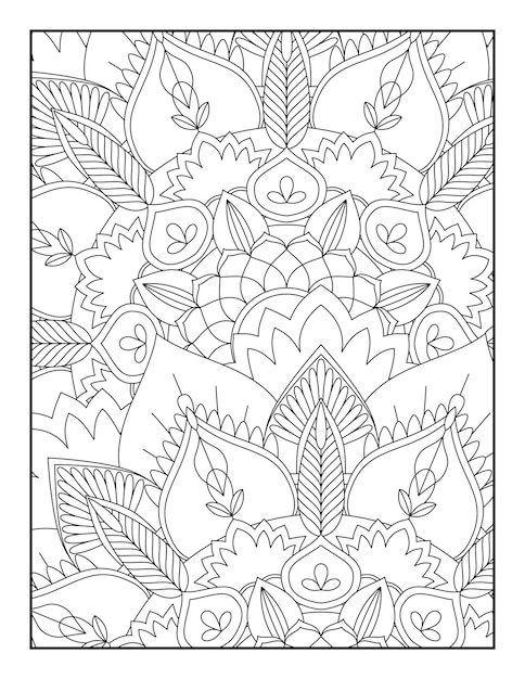 Libro para colorear floral Libro para colorear floral Libro para colorear floral para adultos Páginas para colorear Libros