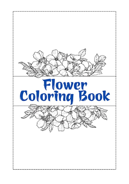 libro para colorear de flores