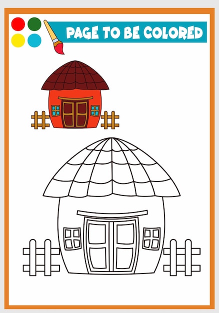 Libro de colorear para el hogar de los niños