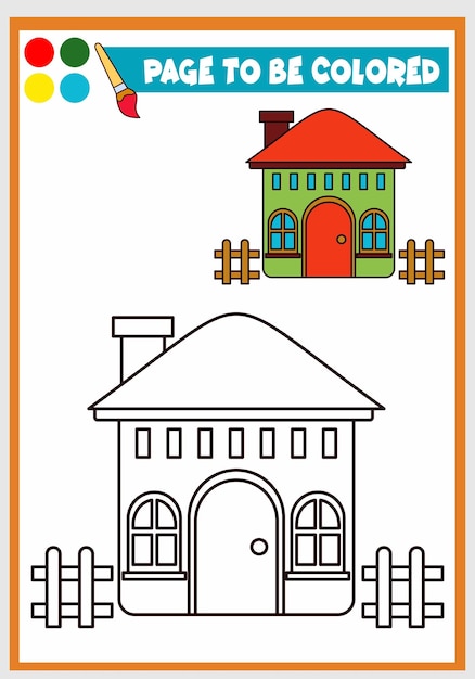 Libro de colorear para el hogar de los niños