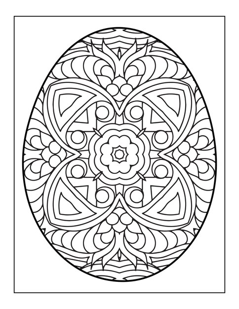 Libro para colorear de huevos del día de Ester Libro para colorear de mandalas