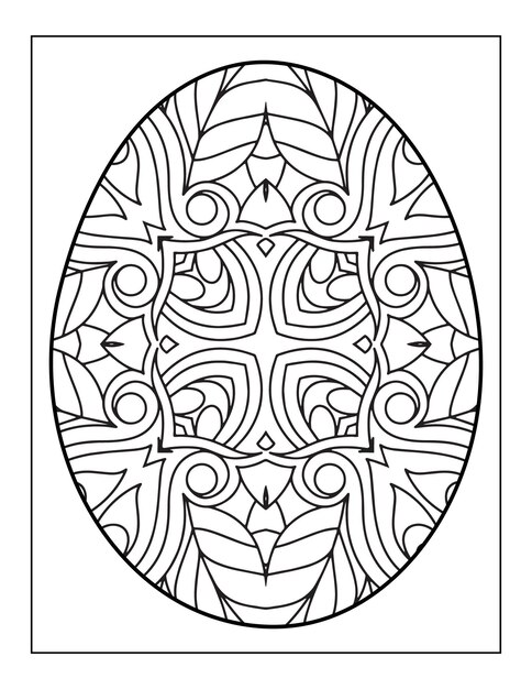 Libro para colorear de huevos del día de Ester Libro para colorear de mandalas