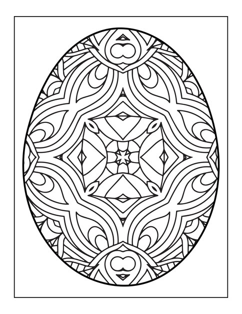 Libro para colorear de huevos del día de Ester Libro para colorear de mandalas