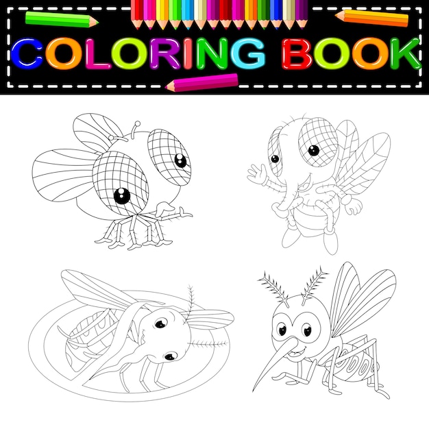 Libro de colorear de insectos