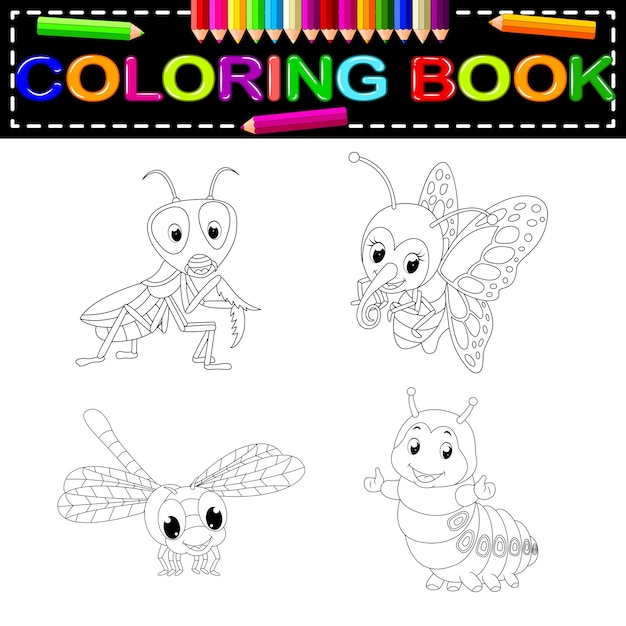 Libro de colorear de insectos