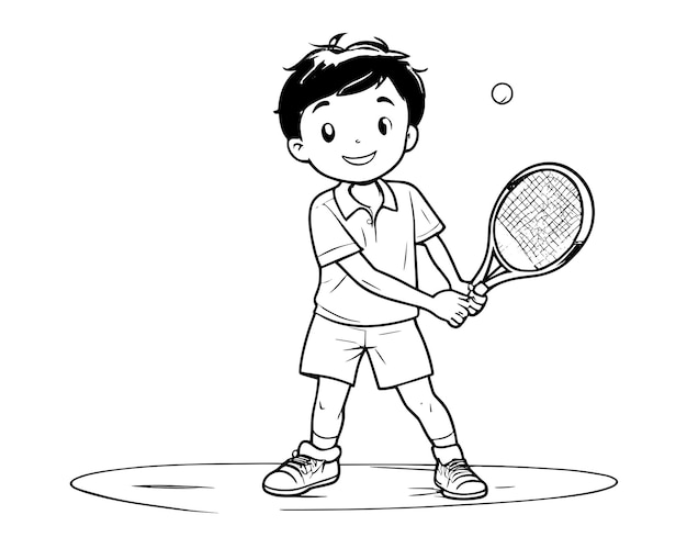 Libro para colorear jugoso de tenis para niños