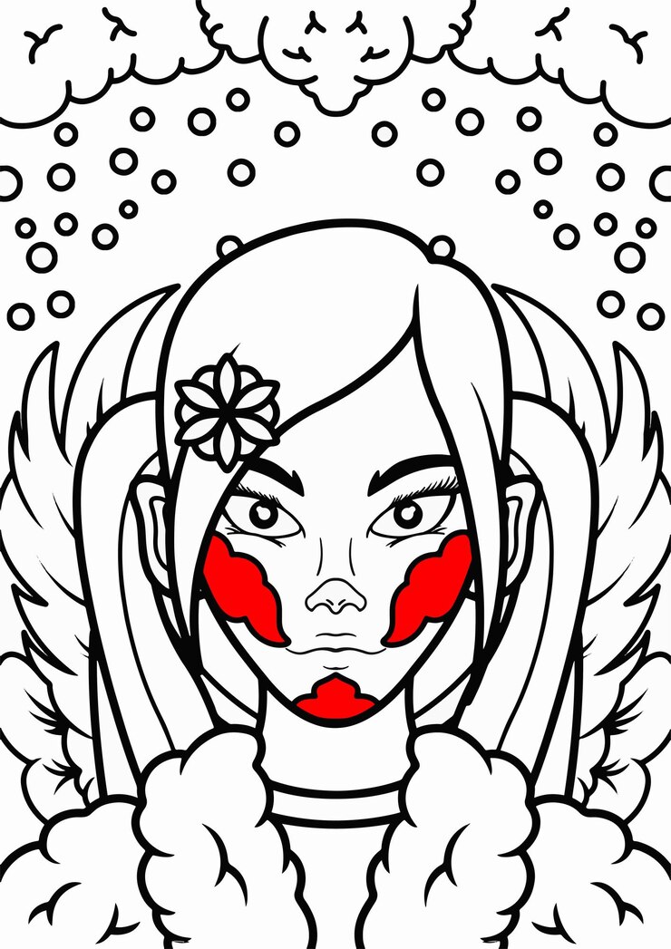 Vector libro de colorear lindo super girl para niños educativos