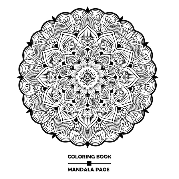 Libro para colorear mandala creativo
