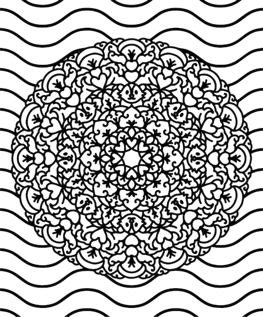 Libro para colorear Mandala para niños