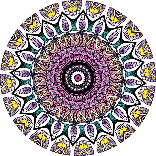 Libro para colorear mandalas. Diseño de papel tapiz, Patrón de mosaico, Camisa, Tarjeta de felicitación, ETC.