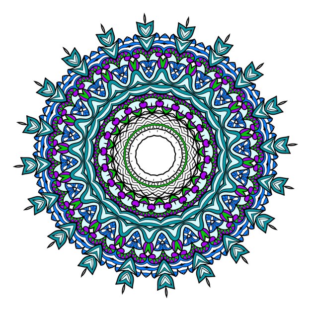 Libro para colorear mandalas. Diseño de papel tapiz, patrón de mosaico, camisa, tarjeta de felicitación, pegatina, patrón de encaje A