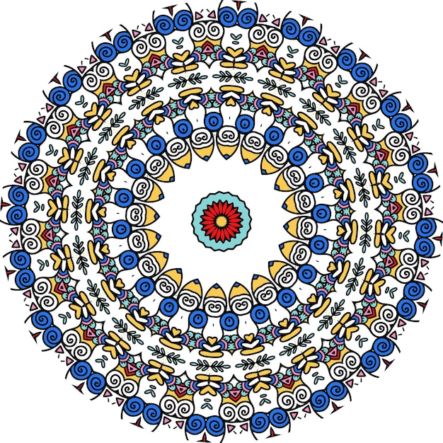 Libro para colorear mandalas. Diseño de papel tapiz, patrón de mosaico, camisa, tarjeta de felicitación, pegatina, patrón de encaje