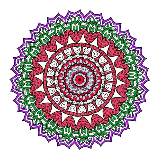 Libro para colorear mandalas. Diseño de papel tapiz, patrón de mosaico, camisa, tarjeta de felicitación, pegatina, patrón de encaje A