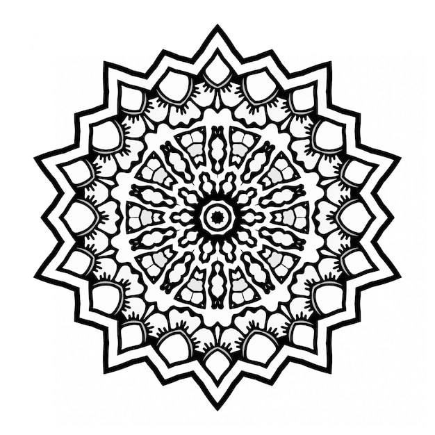 Libro para colorear de mandalas con estilo de adorno