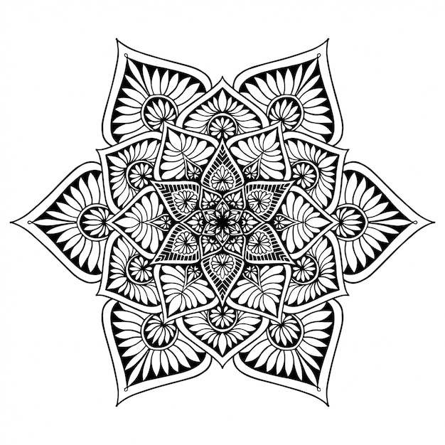 Libro para colorear mandalas, terapia oriental, logotipos de yoga vector.