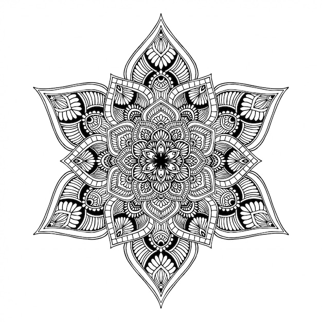 Libro para colorear de mandalas, terapia oriental