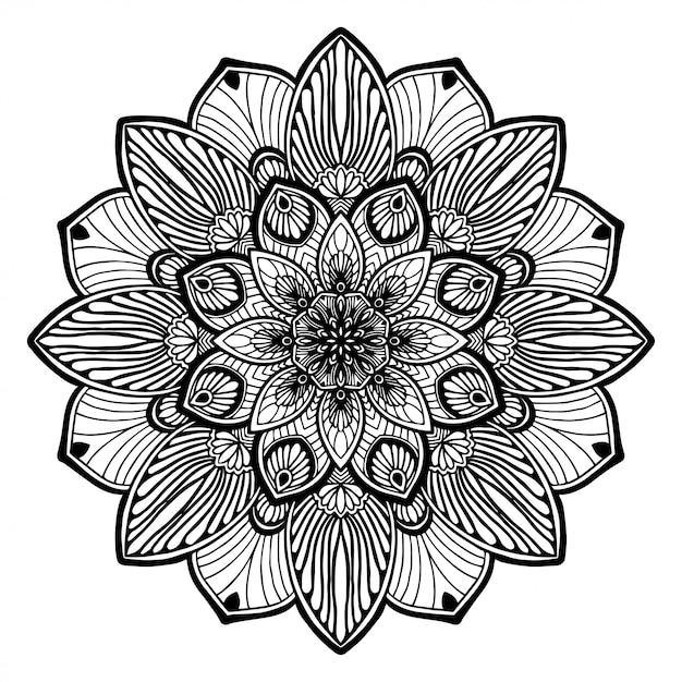 Libro para colorear de mandalas,